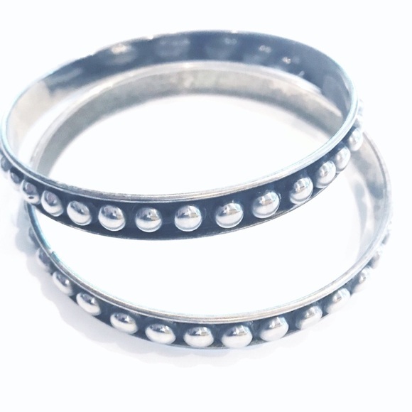 Two Silver Bangles - Picture 1 of 1